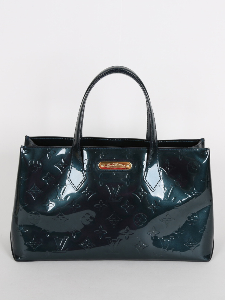 Louis Vuitton Blue Vernis Wilshire PM Leather Patent leather ref.292997 -  Joli Closet
