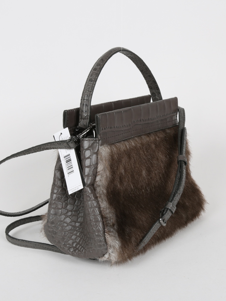 dkny fur bag