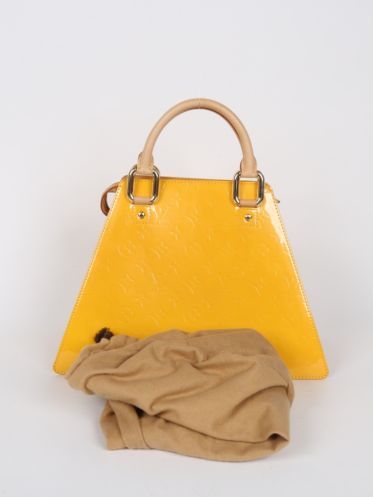 Louis Vuitton, Bags, Louis Vuitton Vernis Forsyth Hand Bag Yellow