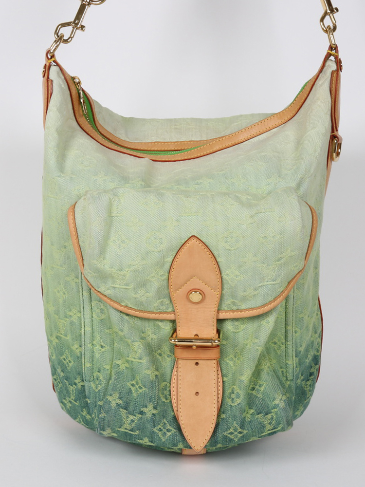 LOUIS VUITTON, a Monogram Denim Sunburst PM shoulder bag, spring/summer  2010. - Bukowskis