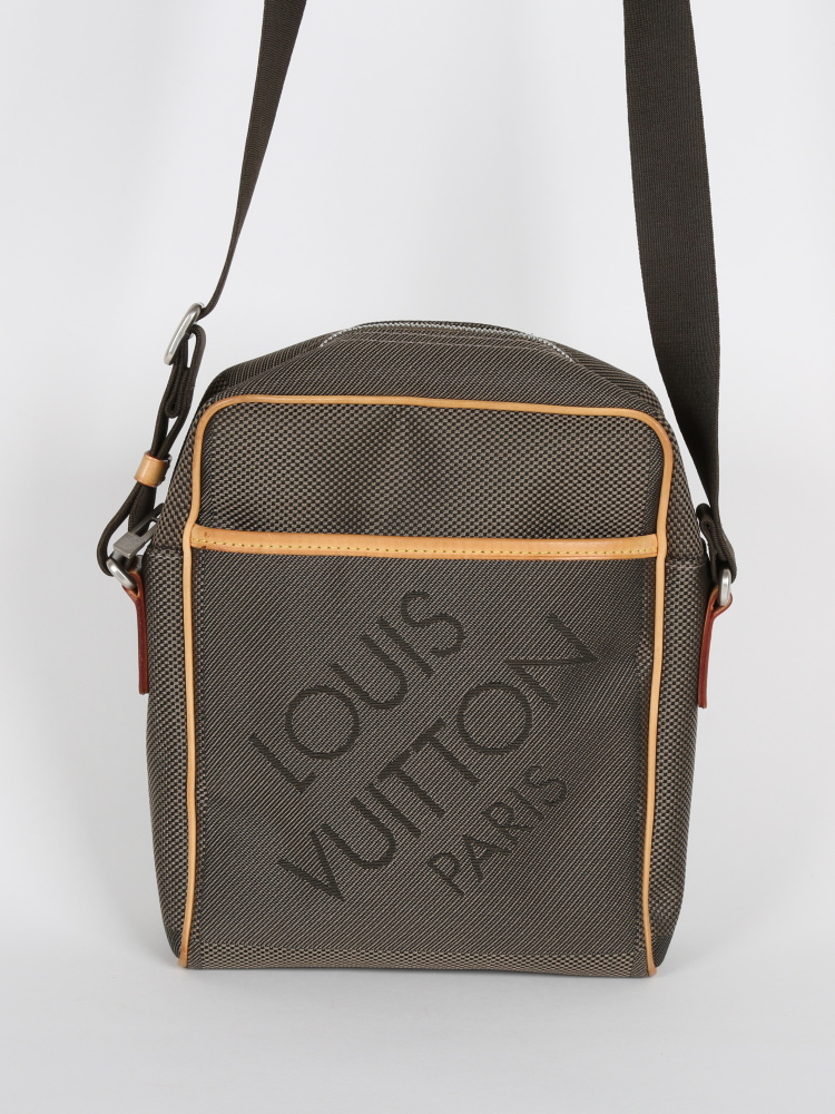 Louis Vuitton Messenger Citadin NM Damier Geant Terre in Canvas/Vachetta  with Silver-tone - ES