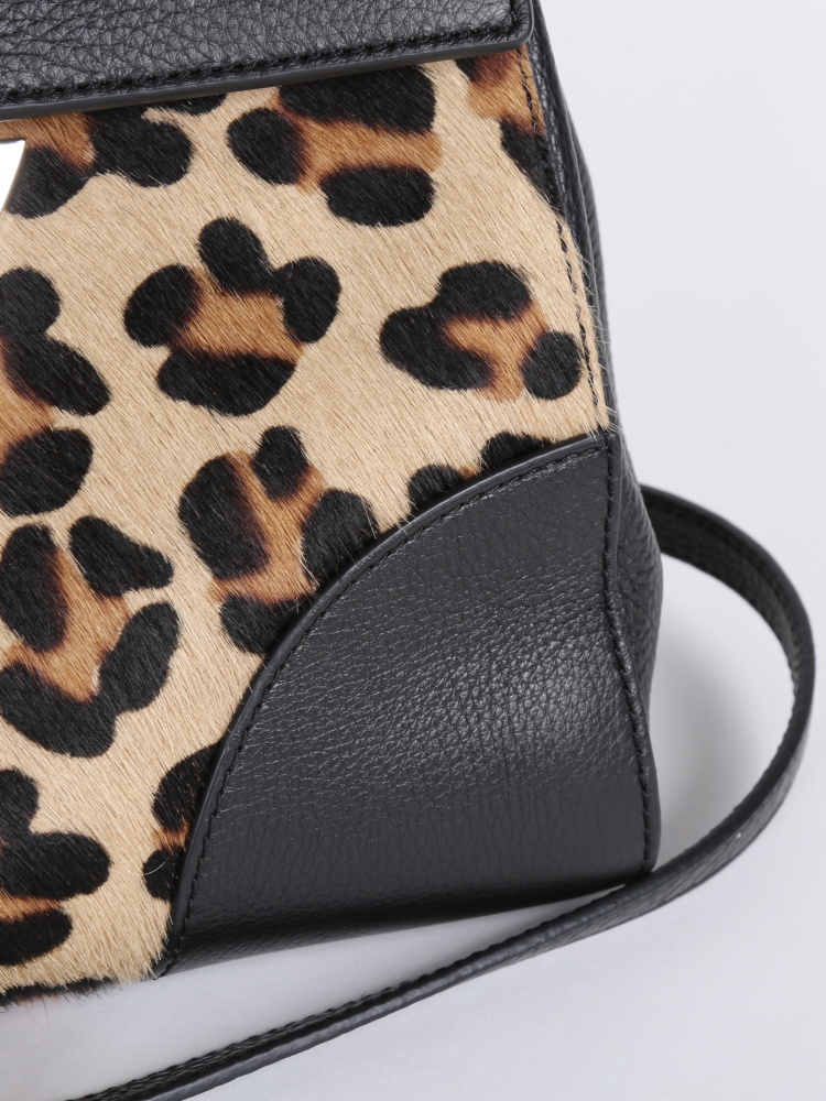 Coccinelle Becky Crossbody Leopard Print Calf Hair www