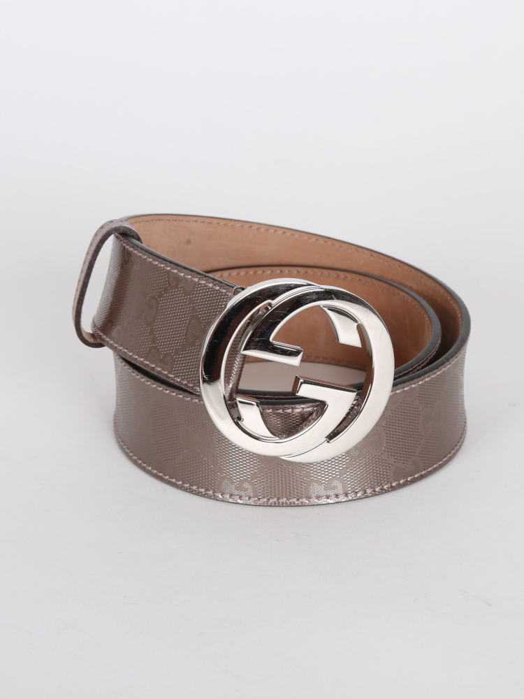 mauve gucci belt