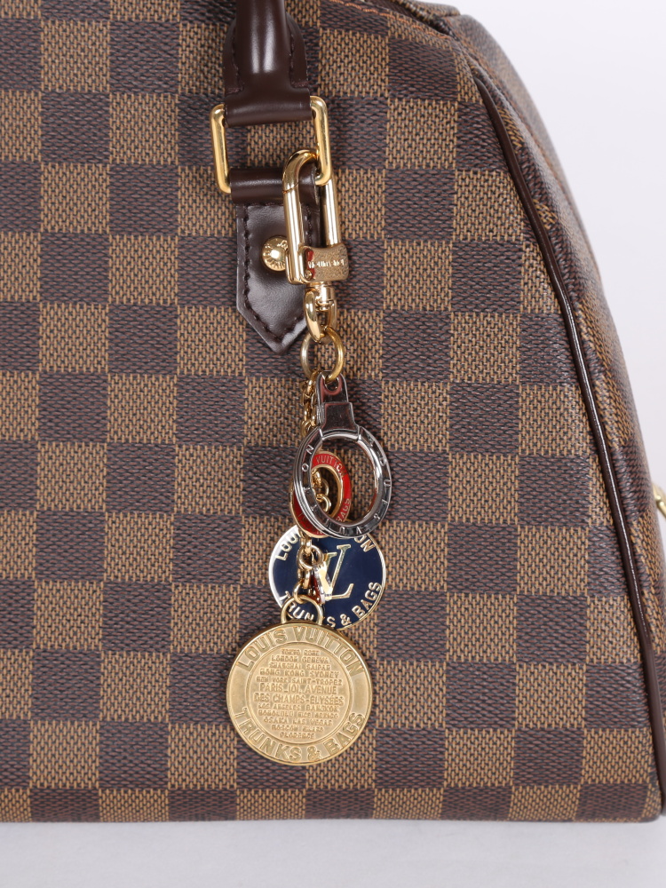 LOUIS VUITTON Bag charm Key chain ring holder AUTH TRUNKS &BAGS COIN RARE  F/S 29