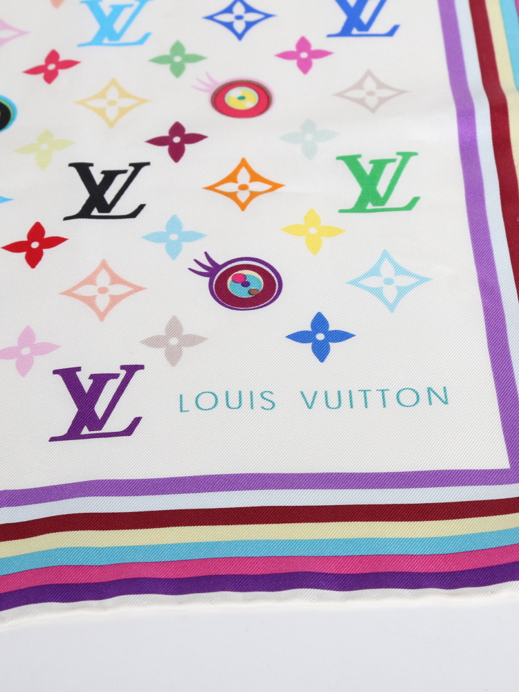 Auth LOUIS VUITTON Scarf Multicolor Silk - e56244a