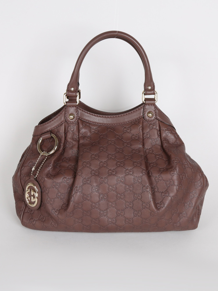 gucci round leather bag