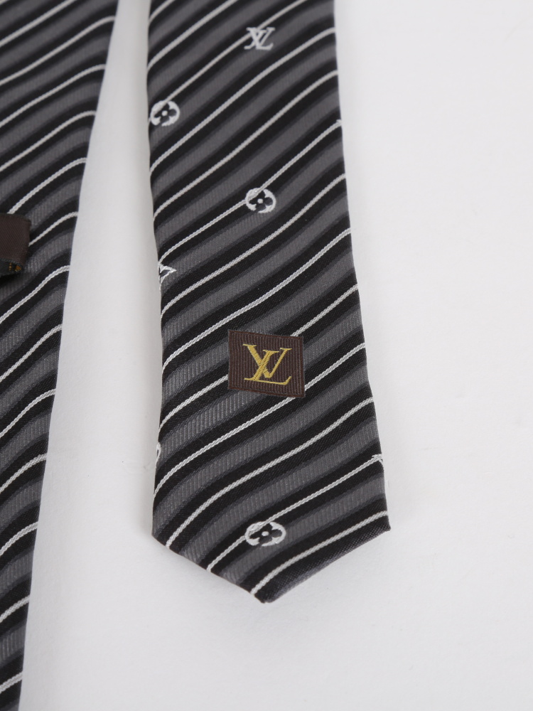 Shop Louis Vuitton MONOGRAM 2022 SS Stripes Silk Bridal Logo Ties (M77605  M77606 M7760 7M77720) by ms.Paris