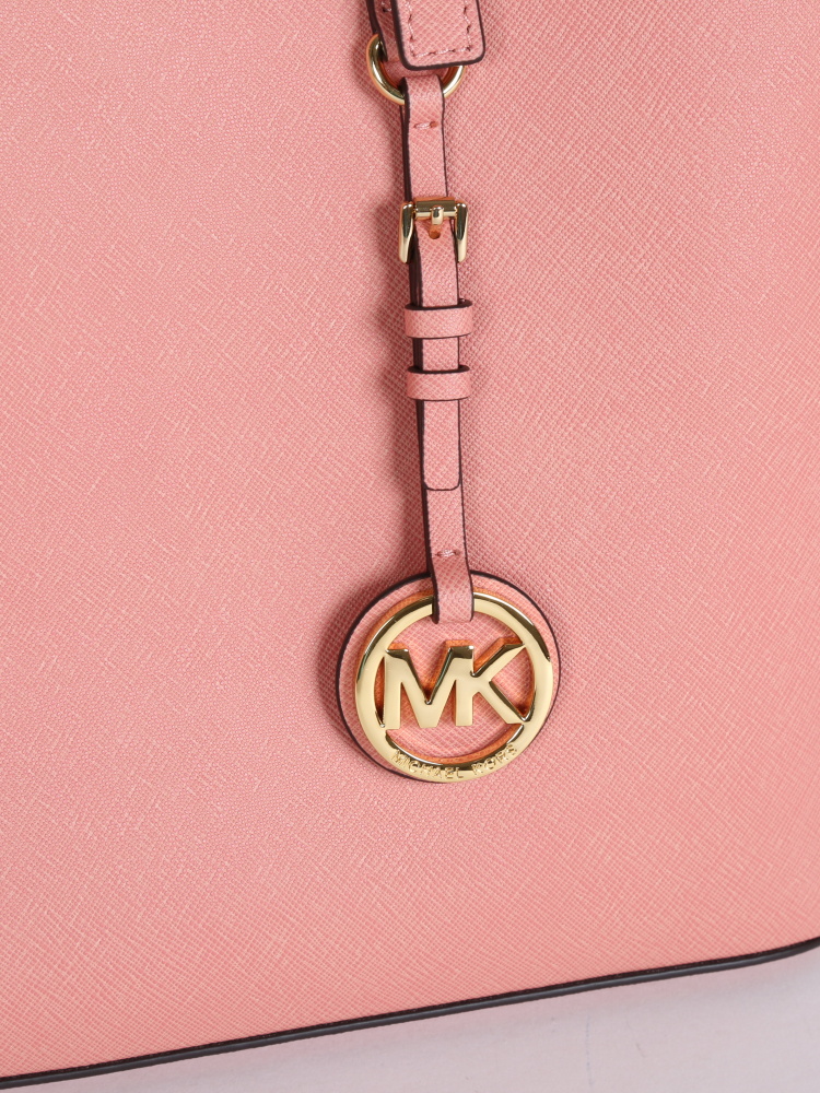 Michael Kors Jet Set Saffiano Shopping Bag Peach www.luxurybags.eu