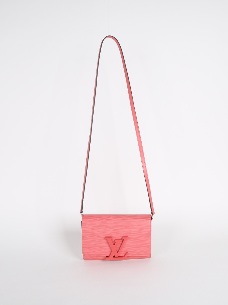 Louise leather bag Louis Vuitton Pink in Leather - 34909575
