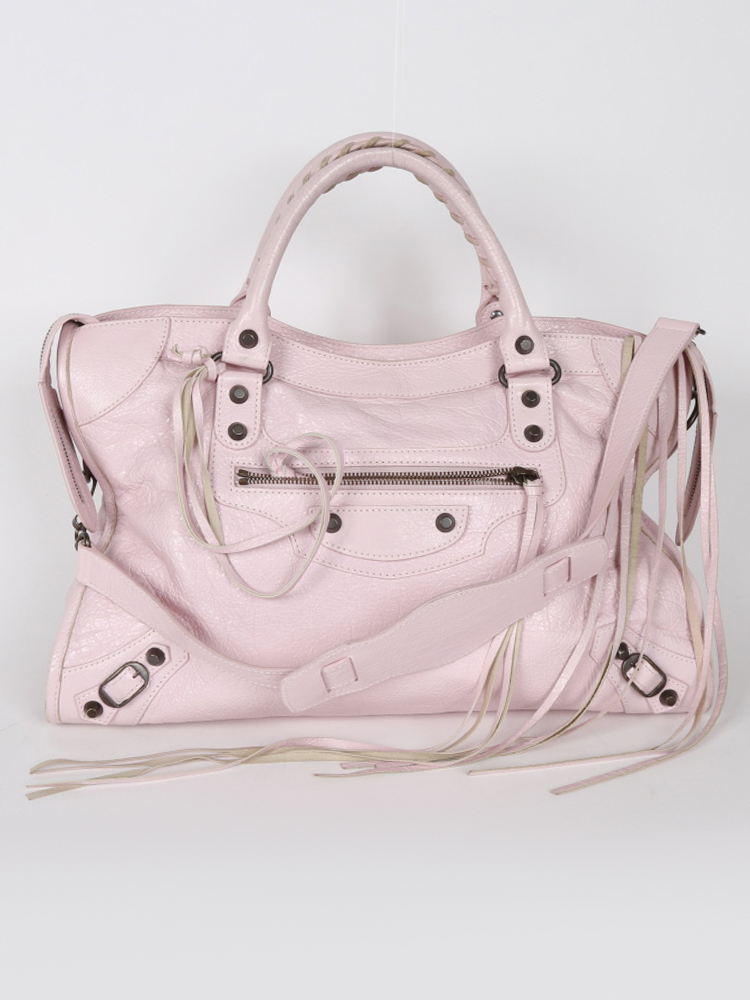 balenciaga city bag pink