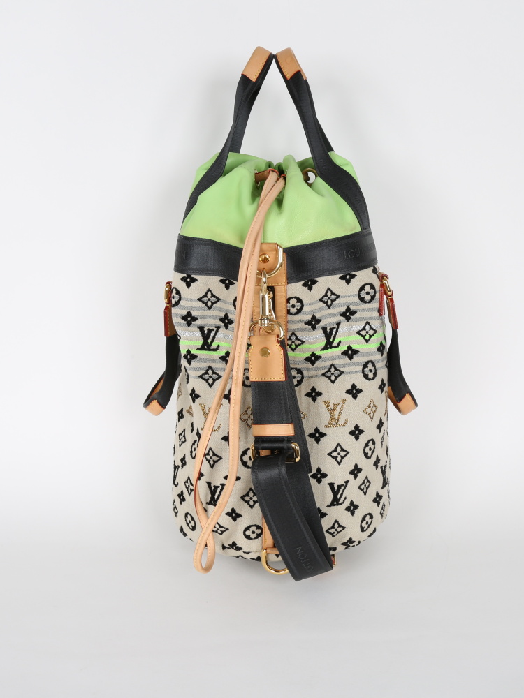 Louis Vuitton Cheche Gypsy Handbag Monogram Jacquard Fabric PM