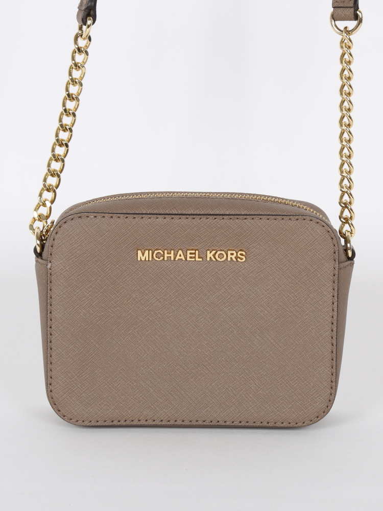 Michael Kors - Small Beige Saffiano Leather Crossbody 