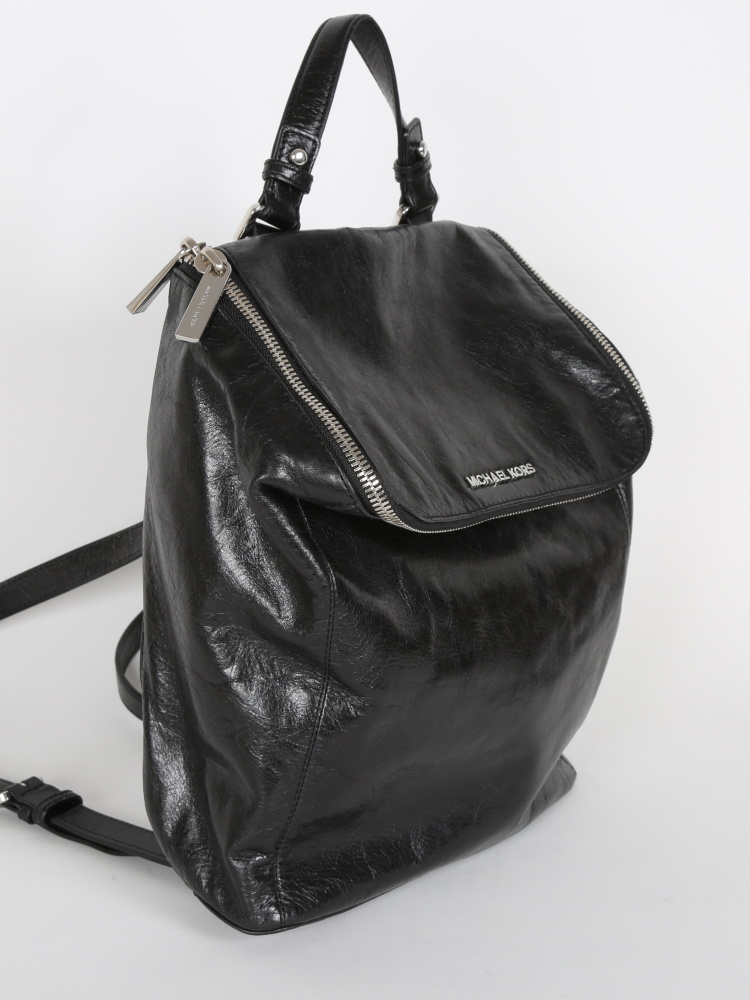 Michael Kors - Lisbeth Black Leather Backpack 