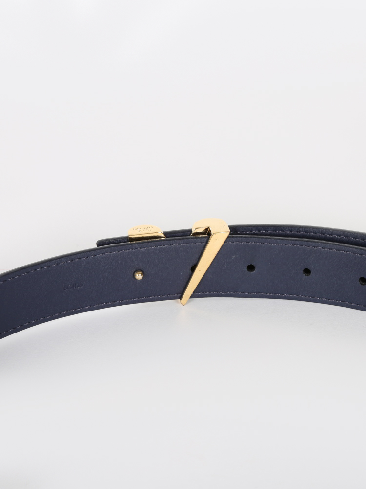 Louis Vuitton - Essential V Epi Leather Blue Belt 95