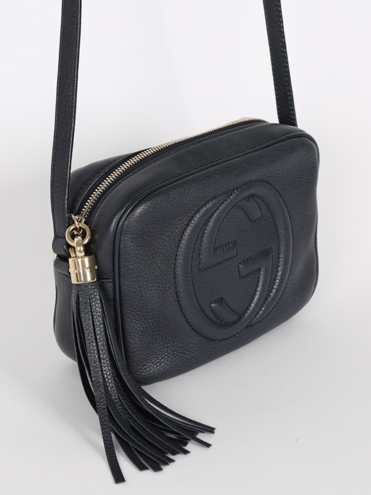 gucci disco bag navy