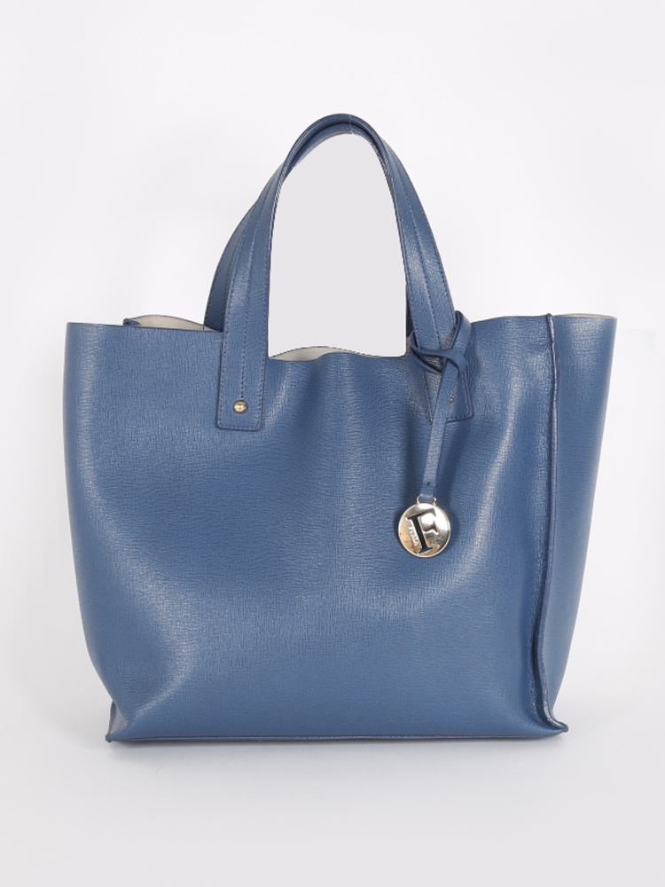 Furla Divide It Saffiano Leather Blue www.luxurybags.eu