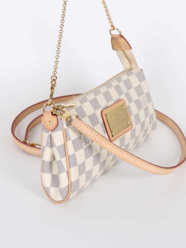 122. Authentic Louis Vuitton Damier Eva Crossbody