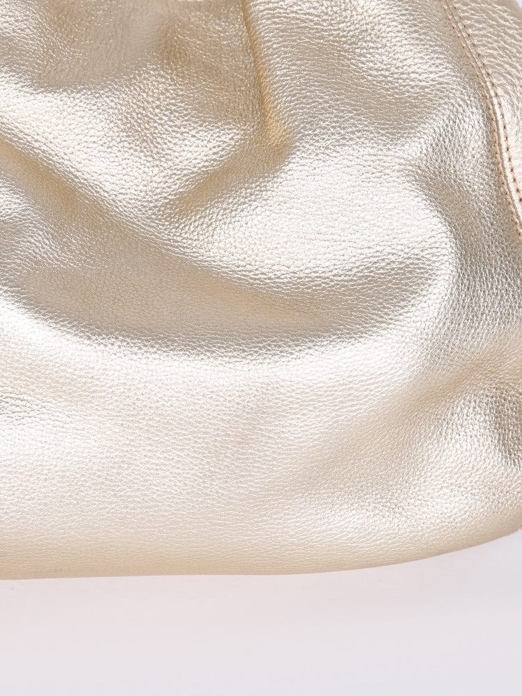 Michael Kors - Fulton Gold Leather Shoulder Bag 