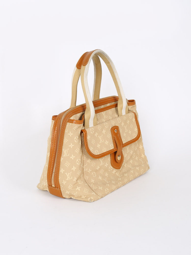 Mary kate linen handbag Louis Vuitton Beige in Linen - 36004146