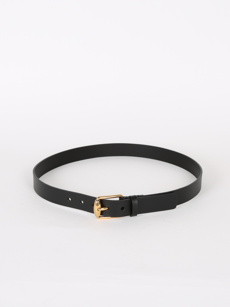 Gucci Belt with Bamboo Buckle, Size 95, Black, Leather