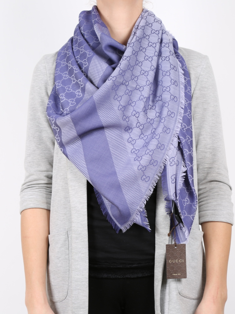 purple gucci scarf