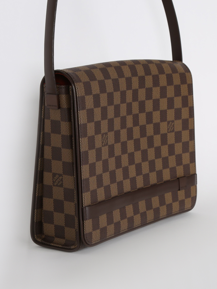 tas shoulder-bag Louis Vuitton Damier Ebene Tribeca Long