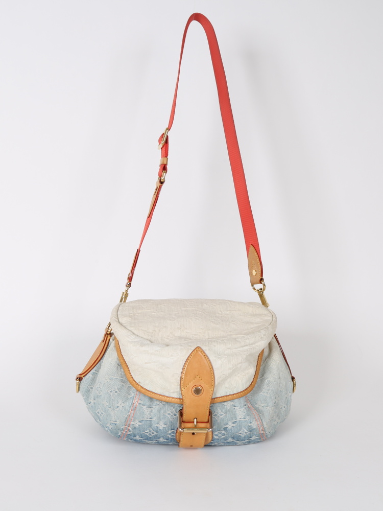 Louis Vuitton Limited Edition Monogram Denim Sunrise Hobo (SHF-21486) –  LuxeDH