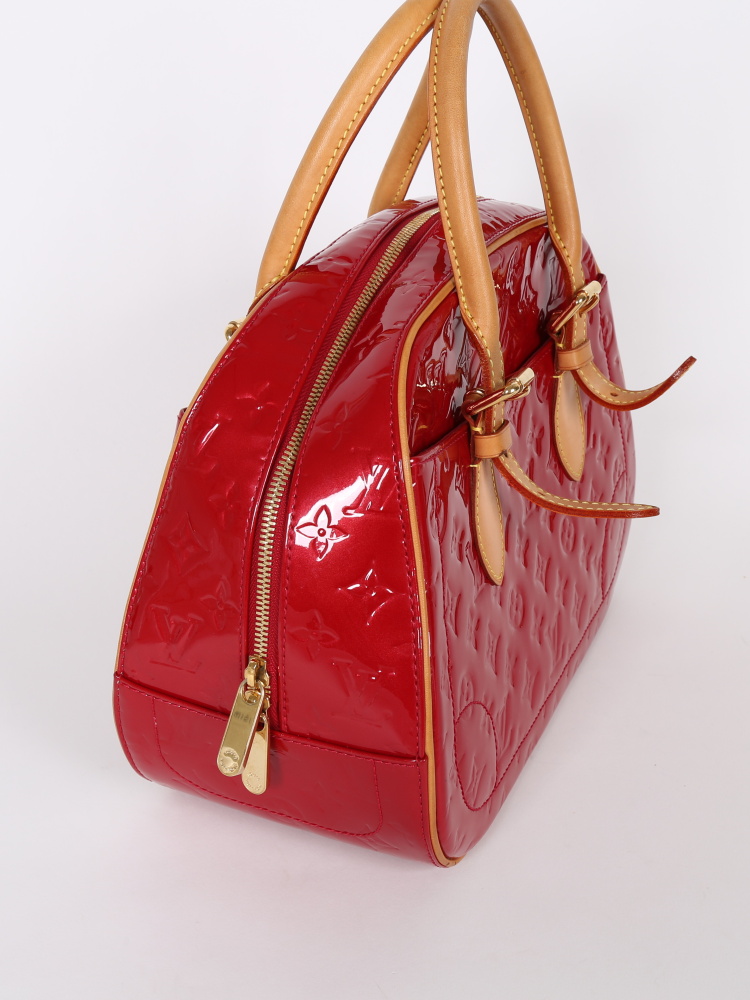Louis Vuitton Summit Drive Handbag Monogram Vernis Red