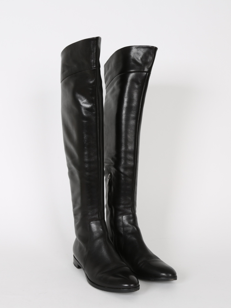 pull and bear knee high boots