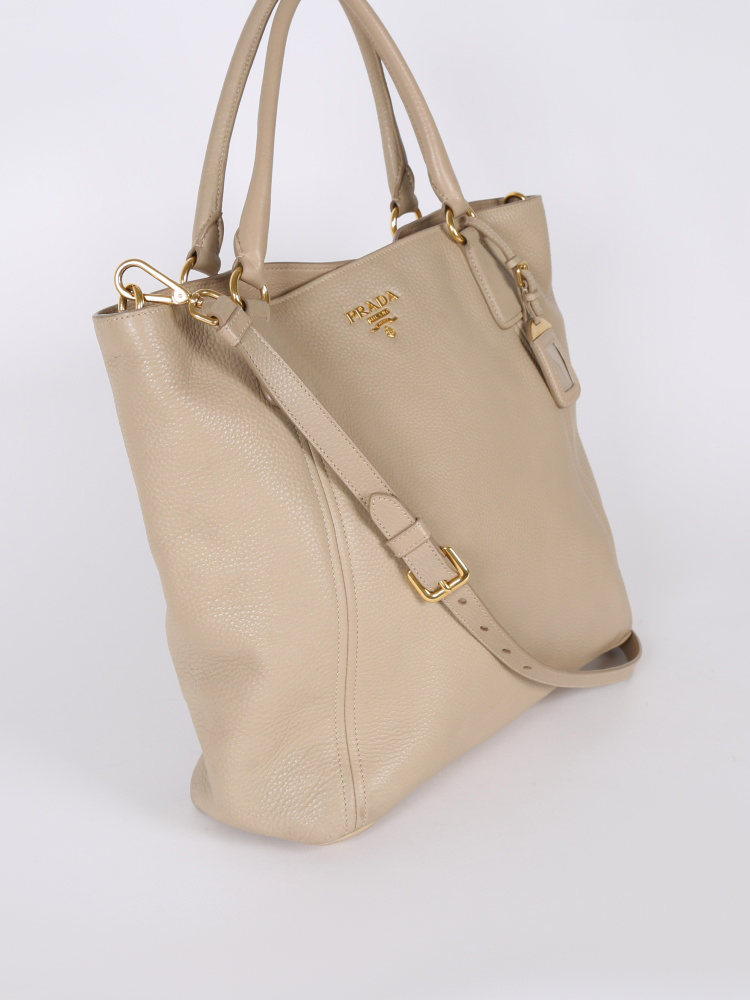 prada vitello daino beige