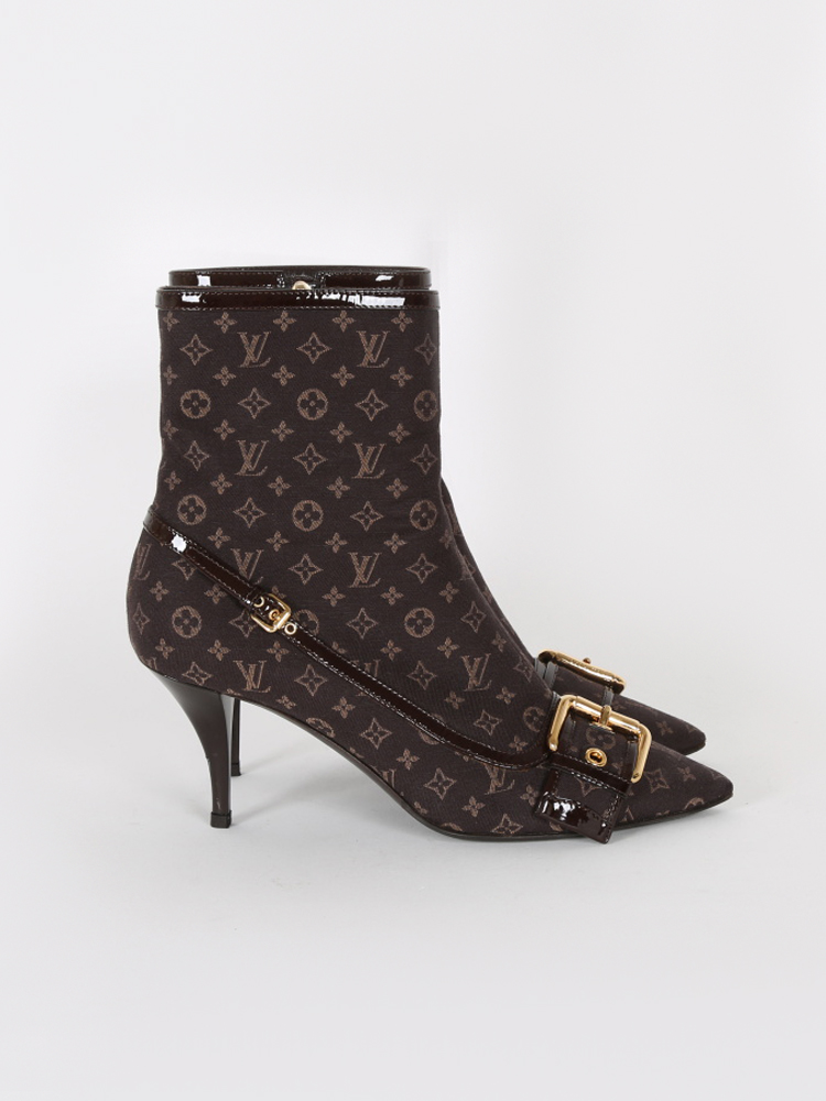 Louis Vuitton Monogram Mini Lin Mimosa Ankle Boots – THE M VNTG