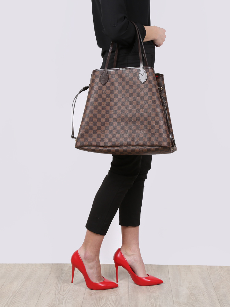 Neverfull GM Damier Ebene canvas – Over Stock Pakistan