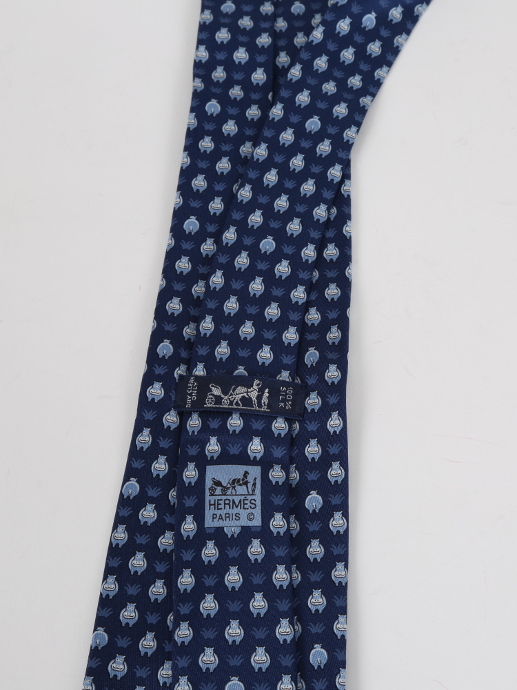 hermes hippo tie