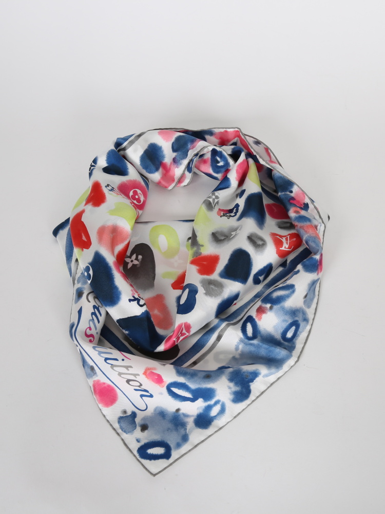 Louis Vuitton Watercolor Monogram Silk Scarf