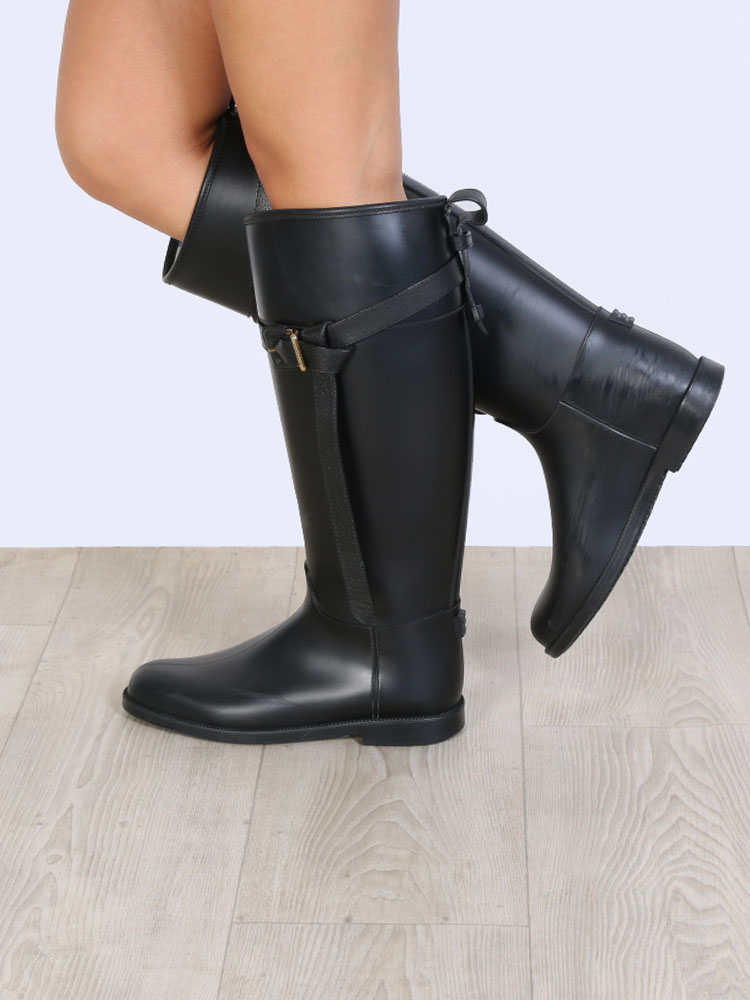 Burberry equestrian clearance belted rain boots