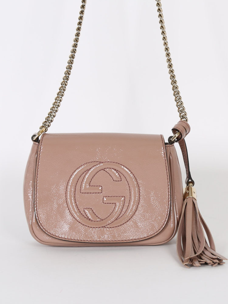 gucci soho patent leather bag