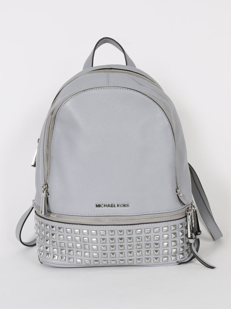 Michael kors shop grey leather backpack