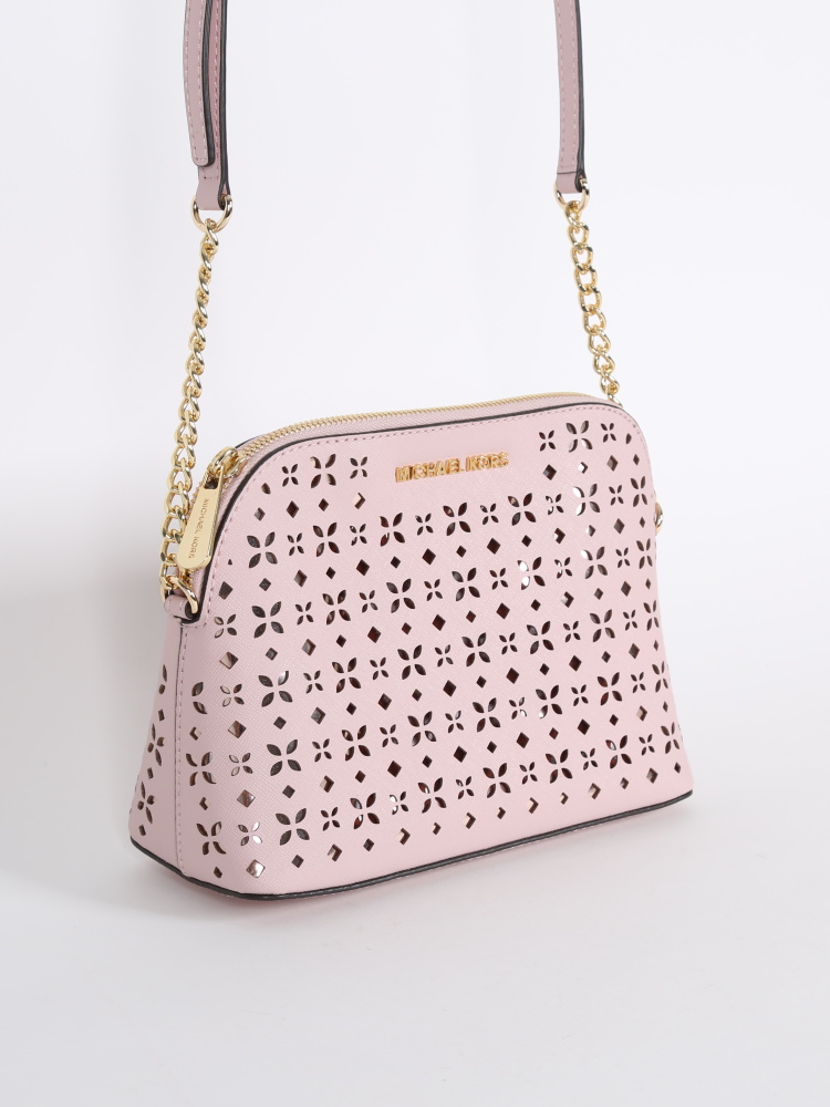 MICHAEL Michael Kors, Bags, Michael Michael Kors Light Pink Leather Cindy  Dome Crossbody Bag