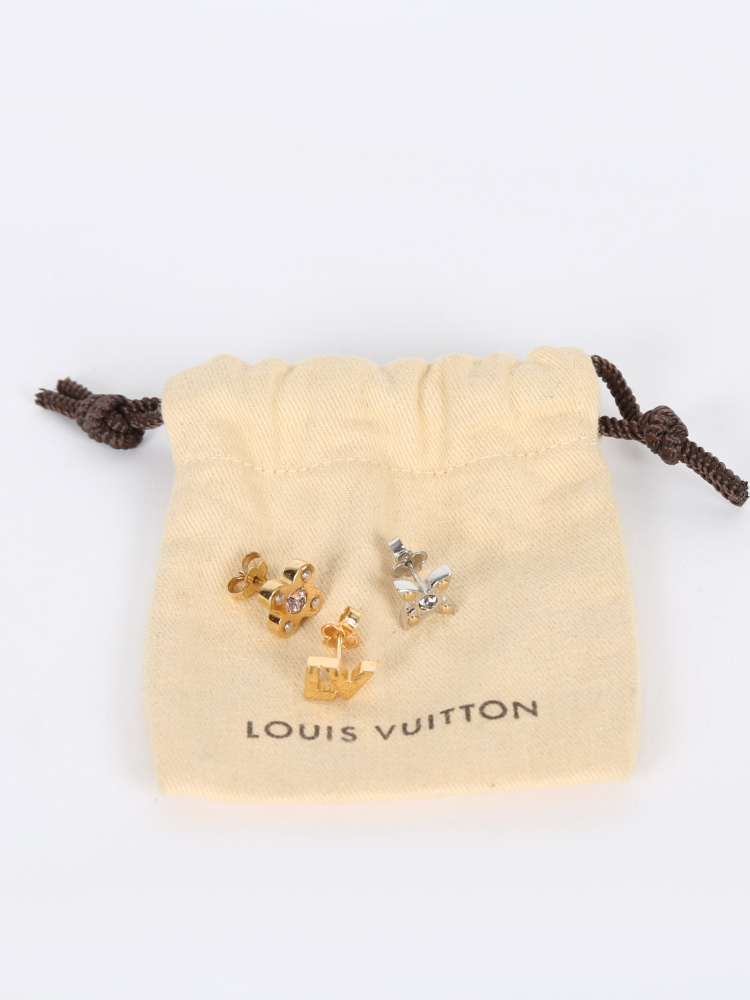 LOUIS VUITTON boucles d'oreilles Love Letters Earrings M75411