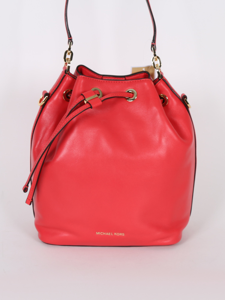 Michael Kors Dottie Large Bucket Coral Reef www.luxurybags.eu