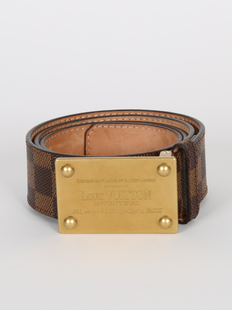 Louis Vuitton Damier Rectangle Buckle Belt