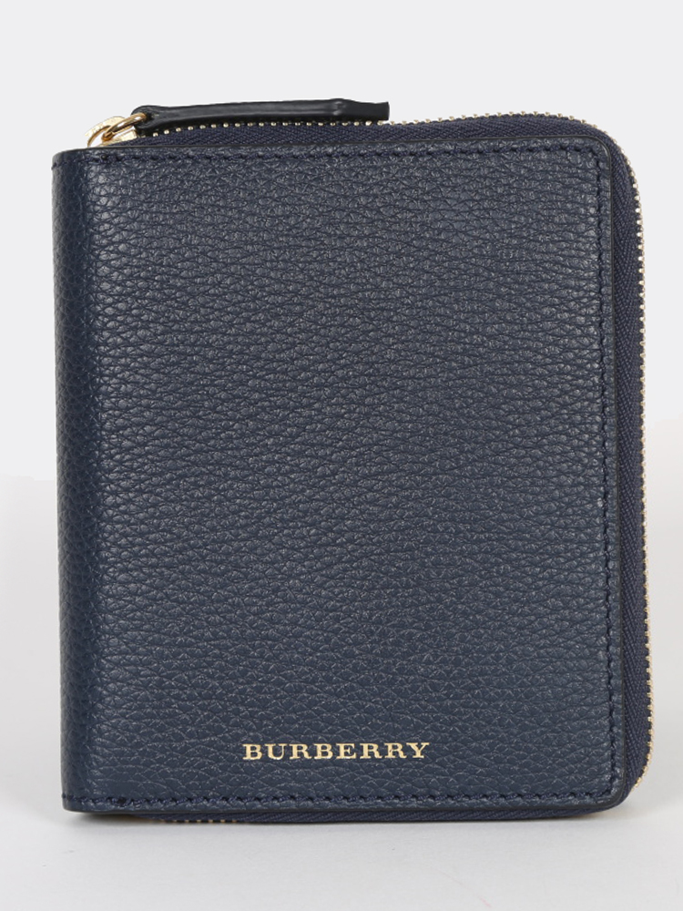 Burberry - Small Notebook Cover Blue Carbon Leather 