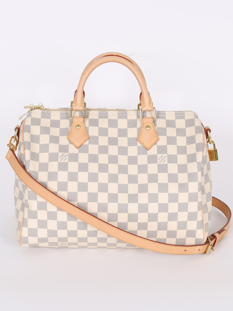 Louis Vuitton Speedy Bandoulière 30 Beige Damier Azur