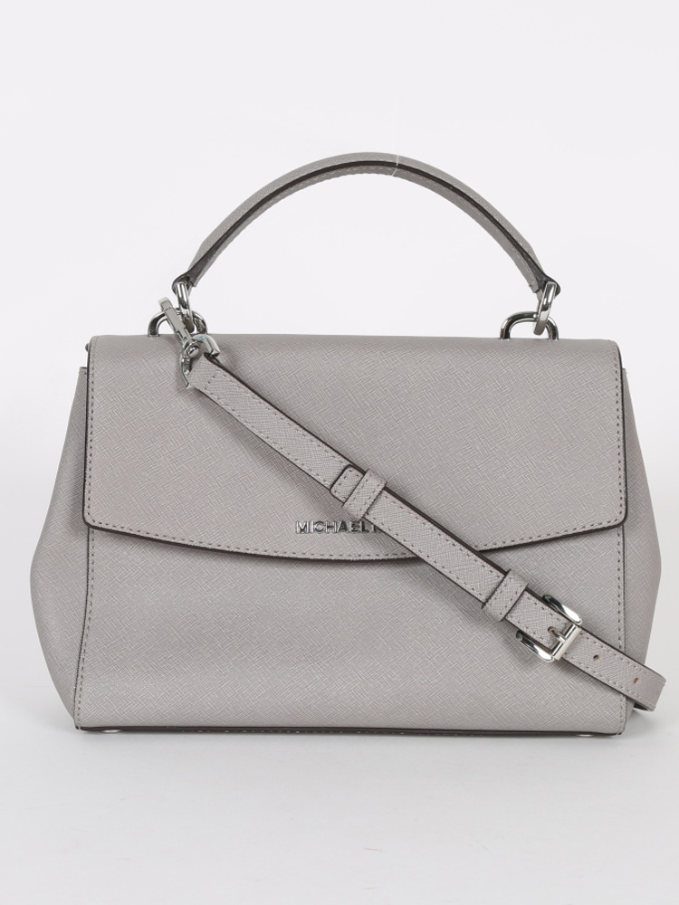 Michael Kors Ava Extra-small Saffiano Leather Crossbody In Pearl Grey, ModeSens
