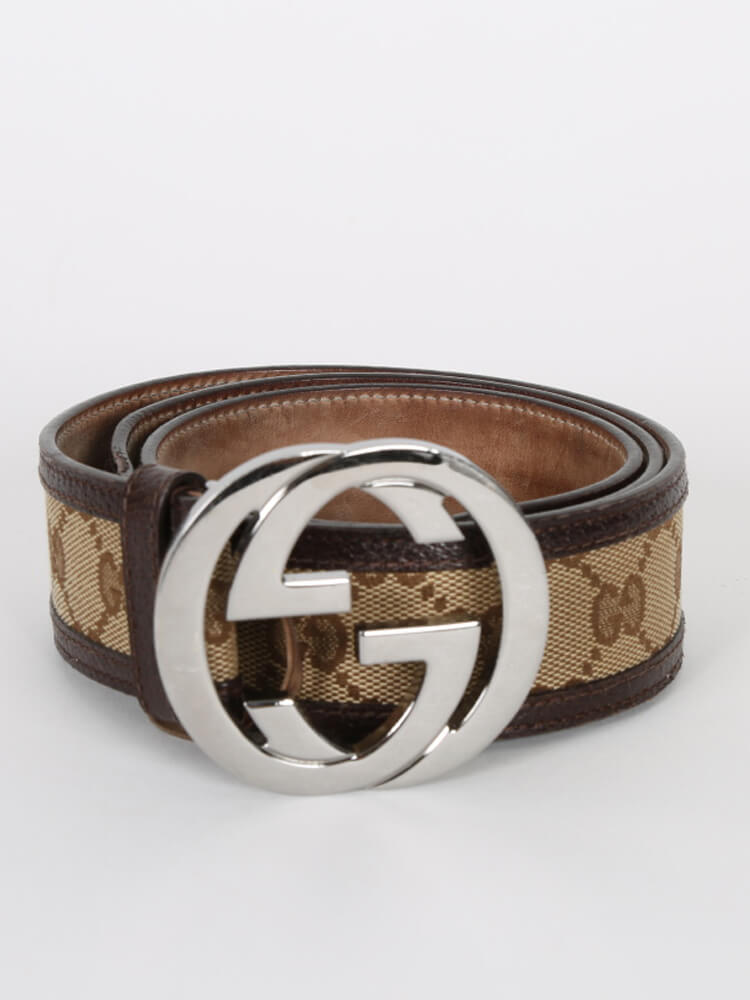 gucci gg canvas belt