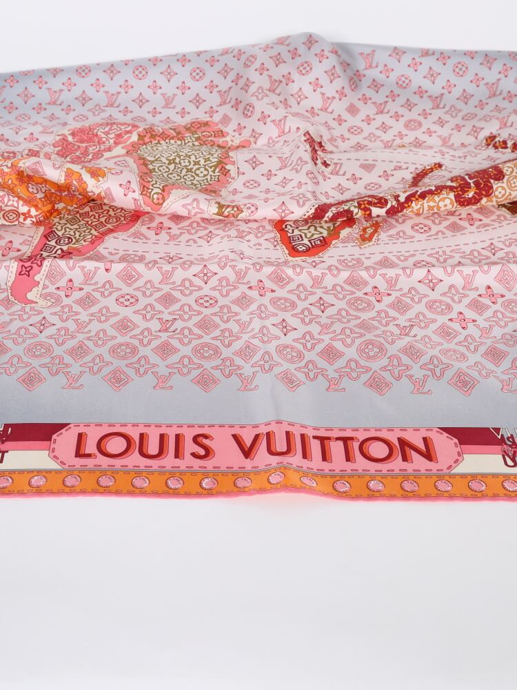 SCARF, Monogram Map, Louis Vuitton. - Bukowskis