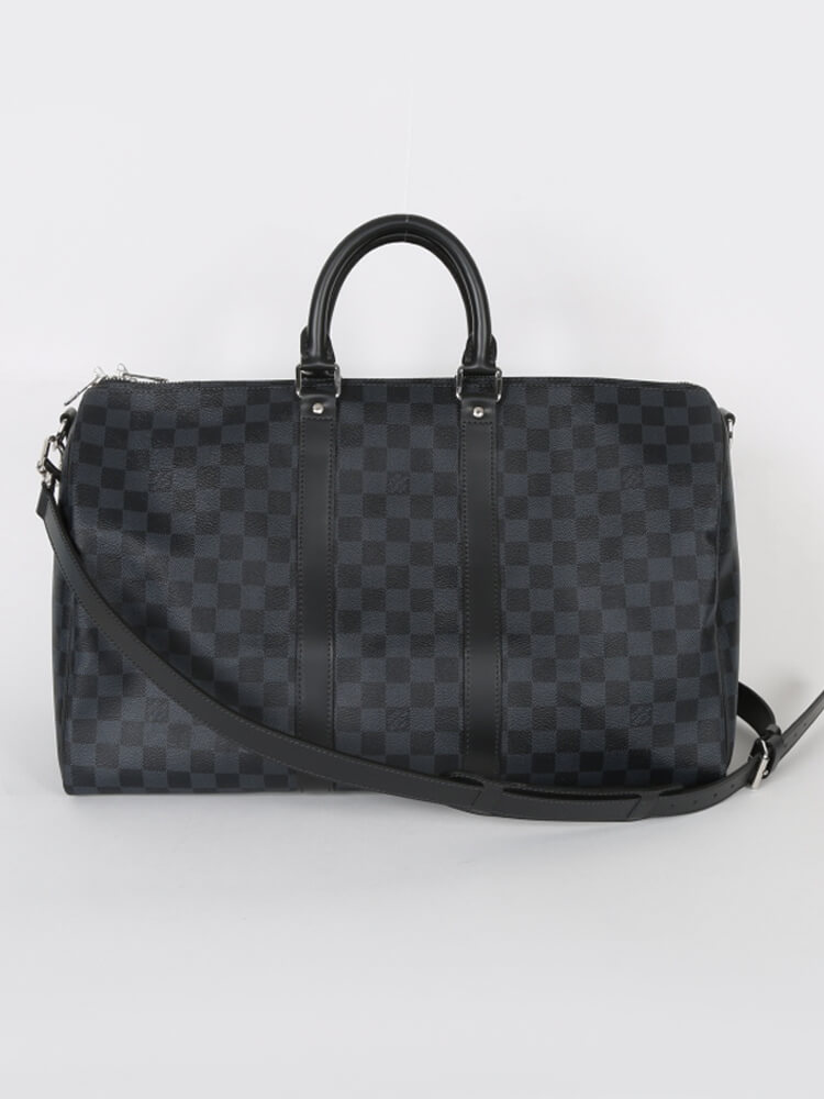 Louis Vuitton Keepall Bandouliere Damier Cobalt 45 Black/Cobalt in Canvas  with Silver-tone - US