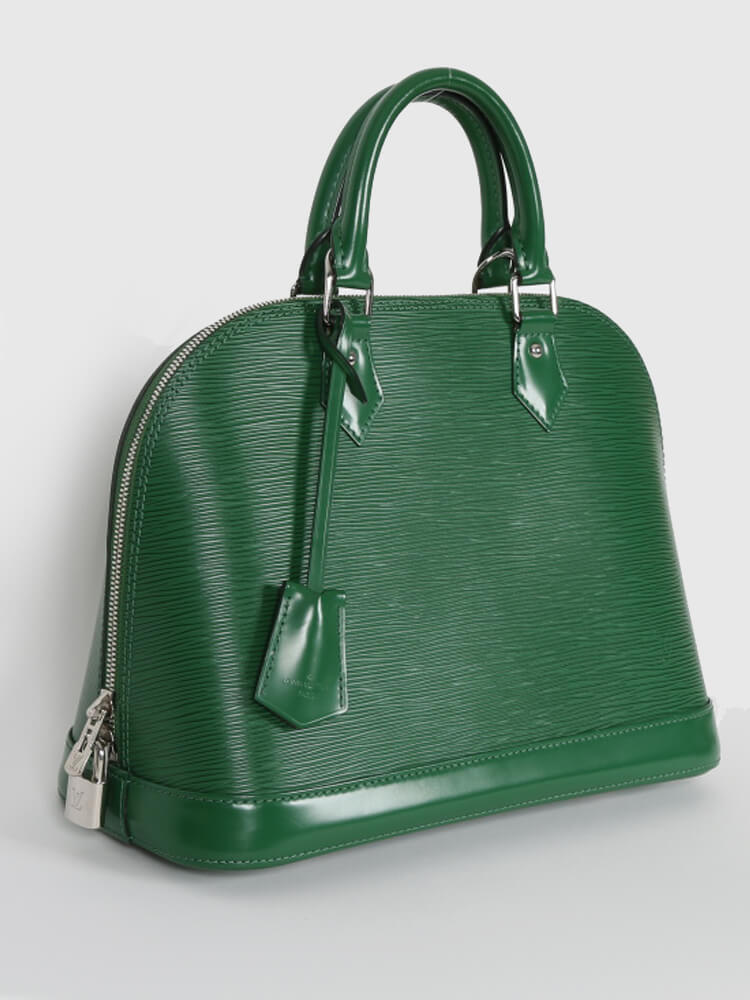 LOUIS VUITTON Bag Classic Alma PM Menthe Green Epi Leather