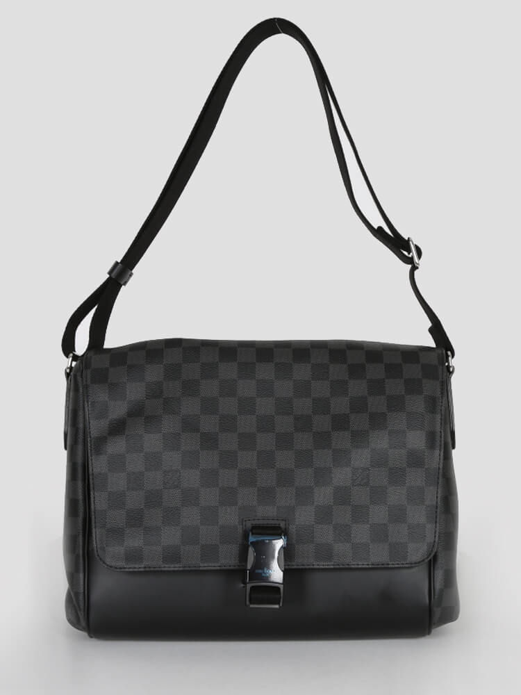 Louis Vuitton messenger bag Damier graphite canvas review from DHgate 