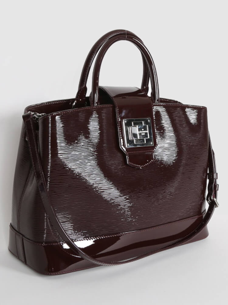 Louis Vuitton Prune Electric Epi Leather Mirabeau GM Bag
